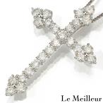  Cross подвеска колье бриллиант 1ct платина Pt900 б/у возвращенный товар OK