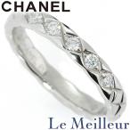シャネル ココ クラッシュ リング 指輪 J11355 ダイヤモンド Pt950 7号 CHANEL 中古 プレラブド 返品OK