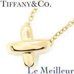 ティファニー TIFFANY&amp;Co. クロスステッチ ネックレス K18 中古 プレラブド 返品OK