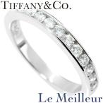 ティファニー セッティング ハーフサークルチャネルセッティングリング 指輪 ダイヤモンド Pt950 12号 TIFFANY&Co. 中古 プレラブド 返品OK