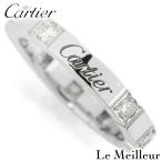 カルティエ ラニエール 9P リング 指輪 ダイヤモンド ホワイトゴールド K18WG 10号 Cartier 中古 返