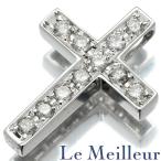  украшение в виде креста подвеска с цепью бриллиант 0.3ct Pt900 б/у pre Rav do возвращенный товар OK