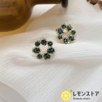Yahoo! Yahoo!ショッピング(ヤフー ショッピング)大感謝セール ピアス S925シルバーポスト アンティーク風ピアス スタッドピアス ラウンド サークル ラインストーン ピアス 両耳用 送料無料 ゆうパケット