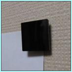  акрил покрытие канцелярская кнопка * простой модель прямоугольник * чёрный (4 штук входит )