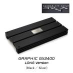 BRAX GRAPHIC GX2400　150W×4ch パワーアンプ ロングバージョン（Black/Silver）