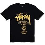 (ステューシー) STUSSY WORLD TOUR S/S TEE 半袖プリントTシャツ