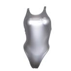 [SWIMHXBY].. swimsuit lady's girls 280 high leg model water Polo water lamp enamel NPU silver 