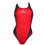 [SWIMHXBY].. купальный костюм женский девушки 281 Basic красный . пепел 