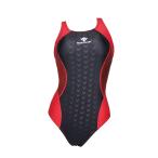 [SWIMHXBY].. купальный костюм женский девушки 289 low ноги чёрный красный 