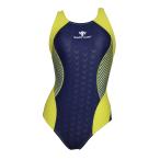 [SWIMHXBY].. купальный костюм женский девушки 289 low ноги темно-синий желтый цвет 