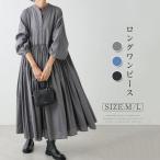 ショッピングシャツワンピ シャツワンピース 長袖 綿 レディース ロングワンピース 綿混 マキシワンピース ロングシャツワンピ 前開き マキシ丈 シンプル 大きいサイズ プリーツワンピース