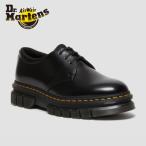 Dr.Martens ドクターマーチン 27830001 RIKARD POLISHED SMOOTH 3I 3 ホール シューズ ブラック 靴 ローカット カジュアル 厚底 おしゃれ
