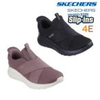 SKECHERS スケッチャーズ 117505W スリップインズ：ボブス スポート スクワッド カオス レディース スニーカー 4E 幅広 手を使わず履ける靴