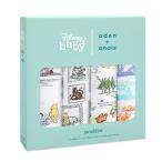 クマのプーさん エイデンアンドアネイ クラシック スワドル (おくるみ) 4パック 49585-1