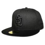 ニューエラ ベースボールキャップ 帽子 NEW ERA 59fifty メンズ レディース MLB サンディエゴ パドレス bk