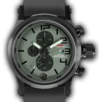 MTM WATCH HC3-SB4-GREY-GR2B-A Hypertec Chrono 3A Black Grey Dial - Grey Rubber II - Black Buckle