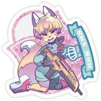 KMS H&K XM8 x キツネ ステッカー