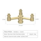Thous Winds TW2058-G лампа газ адаптор Gold 