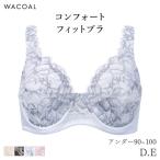 ワコール コンフォートフィット ブラジャー フルカップ やさしいつけごこち Qサイズ ラゼ 11グループ(D E/アンダー90 95 100)BFA311