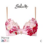 ショッピングインナー サルート Salute 26グループ ワコール ブラジャー 3/4カップ リボンブラ(C)BTJ726