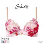 サルート Salute 26グループ ワコール ブラジャー 3/4カップ リボンブラ(D E F)BTJ726