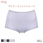 ウイング デイリーフィット 綿混ボーダー ショーツ はきこみ丈ふかめ ノーマルショーツ(M L)EC3650【メール便05】