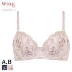 ショッピングWING ウイング しなやかワイヤー ブラジャー 3/4カップ(A Bカップ)KB2427