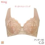 ウイング すっきりスムージング ブラジャー 3/4カップ Qサイズ(C D/アンダー90)NB2724Q