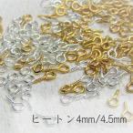 ヒートンネジ 4mm 4.5mm ゴールド 金具 留め具 シルバー ねじ 100個 大容量 ネジパーツ ハンドメイド 資材 DIY