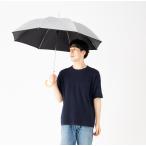 日傘 メンズ レディース 晴雨兼用 長傘 60cm UVカット・遮光100% ひんやり傘 リーベン 0104 シルバー/ブラック