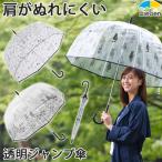 ビニール傘 ドーム型 65cm×8本骨 おしゃれ プリント 深張り
