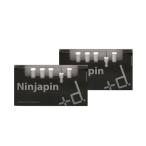 ピン跡が目立たない押しピン！ Ninjapin ニンジャピン 5ピースパック 2個セット ホワイト