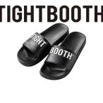 TIGHTBOOTH тугой Booth сандалии TIGHTBOOTH Big Label Slide Sandal Black