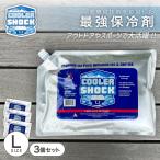 ショッピング保冷剤 クーラーショック 保冷剤 Lサイズ 3個セット COOLER SHOCK 長時間 強力 最強 保冷 強冷 パック クーラーボックス アウトドア ドリンク スポーツ 防災 熱中症対策