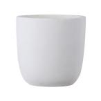 植木鉢 大型 軽量 ファイバークレイ製 バスク 外径51cm ラウンド ホワイト