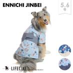 縁日甚平5-6号 ドッグウェア 浴衣 中型犬 犬 服 春 夏 春夏 夏祭り お面 提灯 かわいい おしゃれ 犬の服 ペット服 犬服