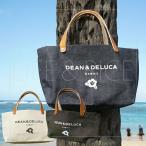 ショッピングハワイ DEAN&DELUCA 入手困難ハワイ限定 ディーンアンドデルーカ トートバック サイズS デニム ナチュラル オリーブ