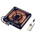 メトロ電気工業 METRO こたつ用取替ヒーター  U字形ハロゲンヒーター MHU-601E-DKB ファン付き薄型 電子コントローラー式 1灯式