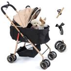 MILA&LOUIS ペットカート 多頭の小型犬&猫 中型犬一匹用 犬 カート - 分離・全体として ワンタッチ 折りたたみ可能 犬 ベビーカー