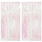 ショッピングf-05d タッセルカーテン キラキラ2枚セットBRAVESHINE 半透明 キラキラカーテン 100cm*200cm 誕生日 パーティー 飾り カーテン