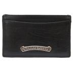  прекрасный товар Chrome Hearts jota- арка Logo plate кожа черный футляр для карточек кейс чёрный 0206 CHROME HEARTS мужской 