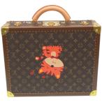  как новый Louis Vuitton монограмма koto vi ru40 кошка краска дизайн багажник сумка LV 0016 LOUIS VUITTON