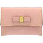  прекрасный товар Salvatore Ferragamo vala футляр для карточек 22 D155 кожа розовый 0140 Salvatore Ferragamo