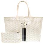 ゴヤール サンルイPM スヌーピー コラボ ホワイト トートバッグ バッグ 白 0121 GOYARD