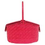 フェンディ クロコ ストローバッグ カゴバッグ ストロー ピンク 2524 FENDI