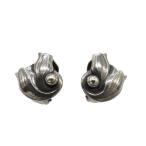 美品 ジョージジェンセン スズラン 1999 イヤリング シルバー925 シルバー 0029 Georg Jensen