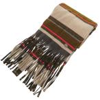 未使用品 シャネル ボーダー 装飾付き カシミヤ  マフラー マルチカラー 0513 CHANEL