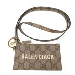  прекрасный товар Balenciaga Gucci 681706 The хакер Project ремешок GGs шкив m бежевый футляр для карточек 1184 BALENCIAGA GUCCI