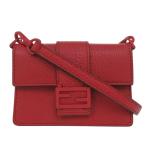  прекрасный товар Fendi микро Flat ковш 7M0311 машина Fred сумка на плечо футляр для карточек красный 1729 FENDI