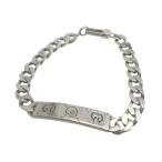 グッチ GG ゴースト 喜平 サイズ17 シルバー925 シルバー ブレスレット 1792 GUCCI